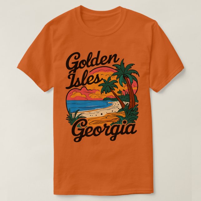 Golden Isles Beach Georgia TShirt 1 (Design devant)