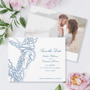 Golden Isles St. Simons Georgia Carte Enregistrer 