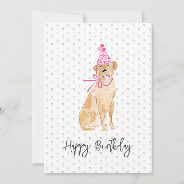 Golden Labrador Anniversaire Casquette Ballons Chi (Devant)