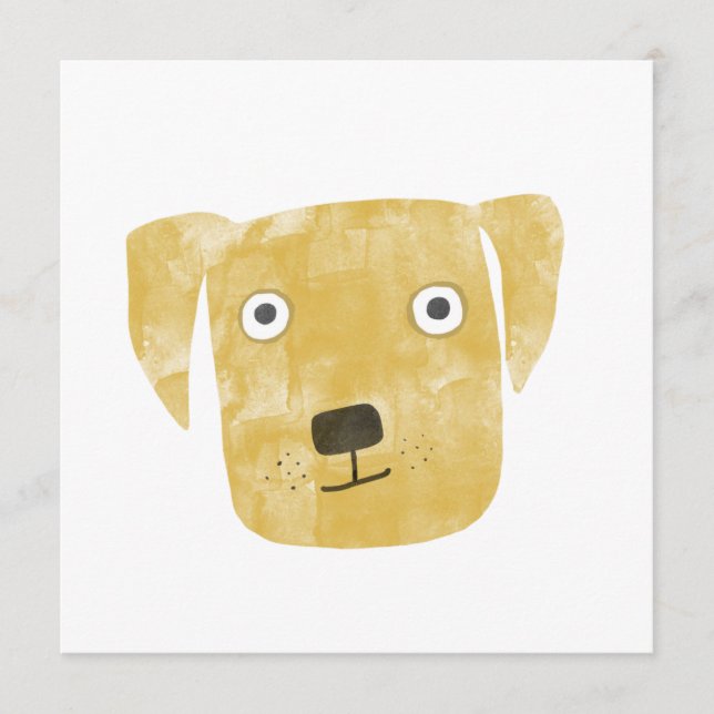 Golden Labrador Retriever Dog Carte d'anniversaire (Devant)