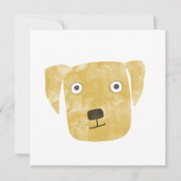 Golden Labrador Retriever Dog Carte d'anniversaire