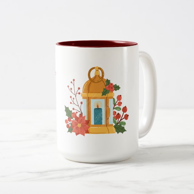 Golden Lantern Mug | Inspirational Quote Mug (Devant droit)