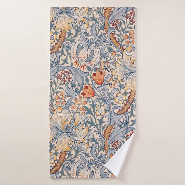 Golden Lily, William Morris (Serviette de bain)