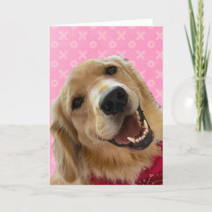 Golden Love Pink Hugs Baisers Carte Saint-Valentin