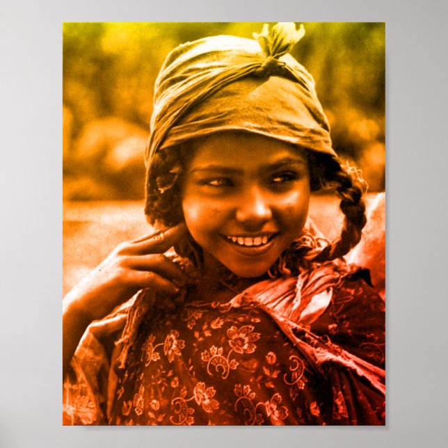 Golden Maghreb Tunisienne Djerba fille Poster (Devant)