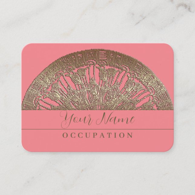 Golden Mandala - Carte de visite (Devant)