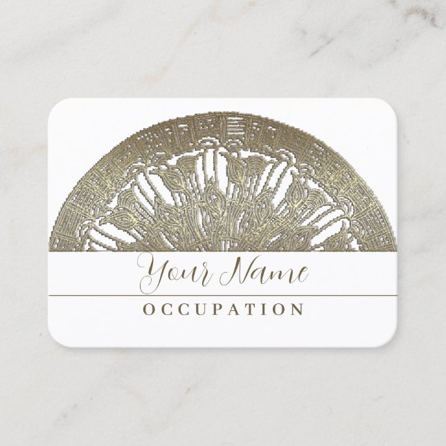 Golden Mandala - Carte de visite (Devant)