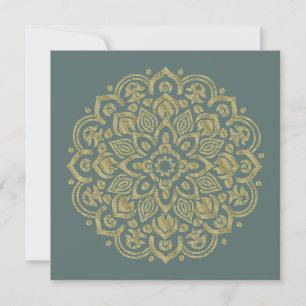 Golden Mandala - Invitation, Carte de voeux