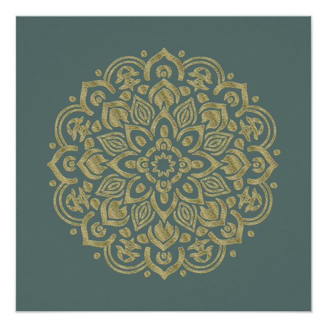 Golden Mandala - Poster (Devant)
