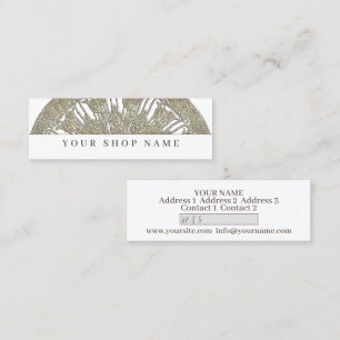 Golden Mandala - Prix Tag - Carte de visite