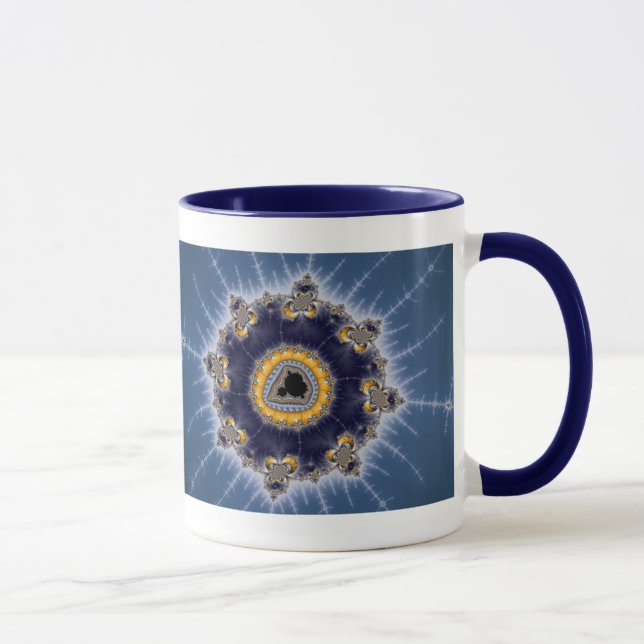 Golden Mandelbrot - Mug fractale (Droite)