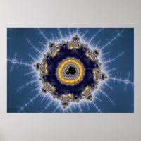 Golden Mandelbrot - Poster fractal