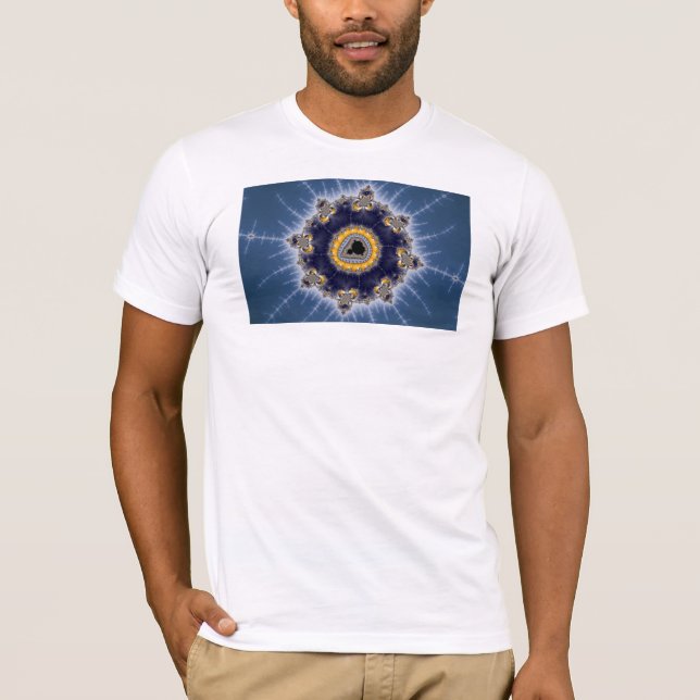 Golden Mandelbrot - T-shirt fractal (Devant)
