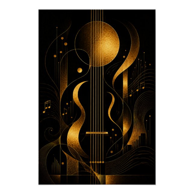 Golden Melody Art Poster (Devant)
