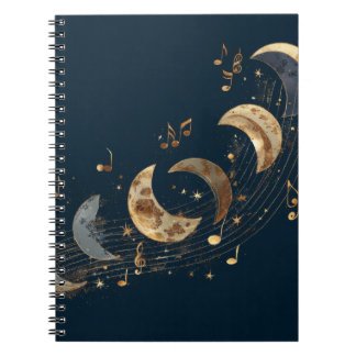 Golden Moon Phases Carnet de mélodie
