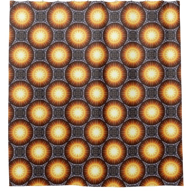 Golden Orb Tower Motif 7220339 Rideau de douche (Devant)