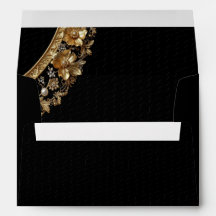 Golden Ornate Frame Envelope
