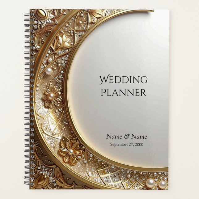 Golden Ornate Frame Planner (Devant)