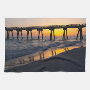Golden Panama City Sunset Reflection Serviette de