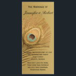Golden Peacock Wedding Programme<br><div class="desc">Ce magnifique et élégant design, appelé Golden Peacock Mariage, a un bel arrière - plan métallique en or. Sur le côté gauche se trouve un splendide panache en plumes de paon doré. Ce serait parfait pour votre mariage ou événement ! Cet ensemble contient des invitations, enregistrer les cartes de date,...</div>