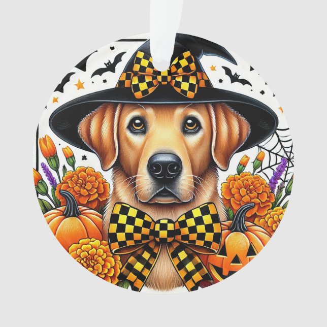 Golden Retriever avec chapeau de sorcière par citr (devant)