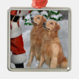 Golden Retriever Cadeaux de Noël Ornement