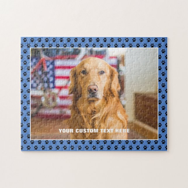 Golden Retriever Chien Custom Jigsaw Puzzle Puzzle (Horizontal)