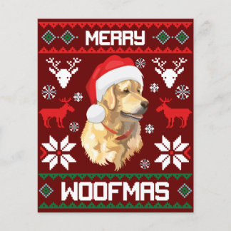 Golden Retriever Chien Merry Woofmas Sweat de Noël