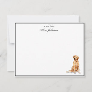 Golden Retriever Custom Flat Merci Notes