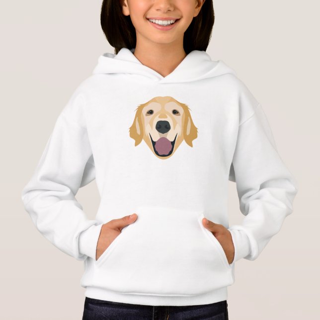 Golden retriever d'illustration (Devant)