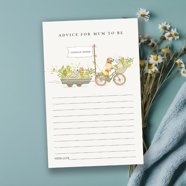 Golden Retriever Floral Conseils pour maman Baby s (Créateur téléchargé)