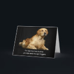Golden Retriever Funny carte d'anniversaire<br><div class="desc">Golden Retriever Funny carte d'anniversaire</div>