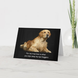 Golden Retriever Funny carte d'anniversaire