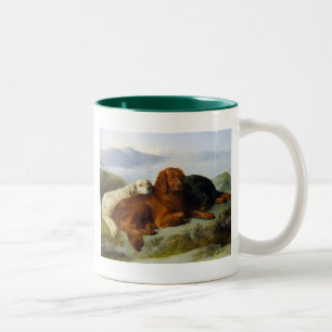 golden retriever, irish  and gordon setter mug