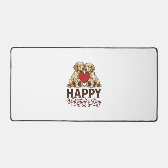 Golden Retriever Joyeuse Saint-Valentin (Recto)