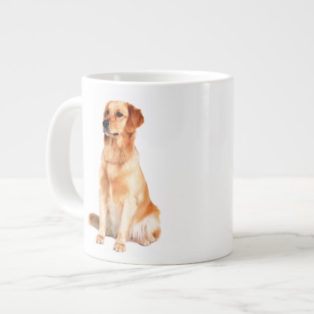 Golden Retriever Jumbo Mug (Devant gauche)
