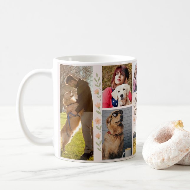 Golden Retriever Maman Mug personnalisé - Personna (Avec donut)