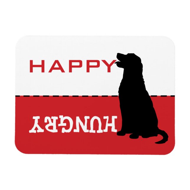 Golden Retriever Me Feed Hungry Magnet Sign (Horizontal)