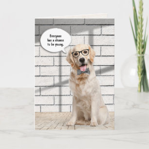 Golden Retriever Obtenir la carte d'anniversaire p