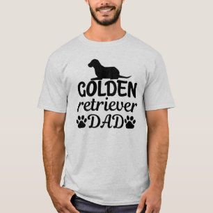 Golden Retriever Papa Funny T-Shirt de base pour h
