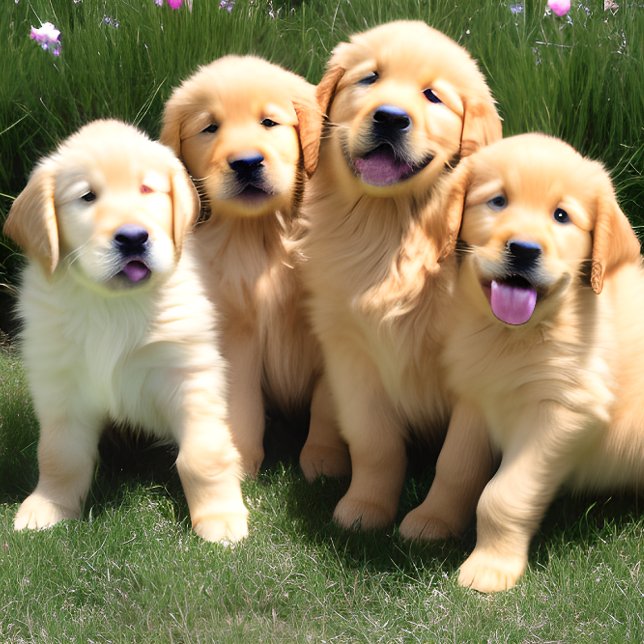 Golden Retriever Puppies Jigsaw Puzzle (Créateur téléchargé)