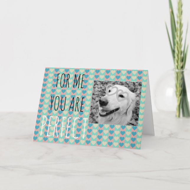 Golden retriever VALENTINE Carte de voeux (Devant)