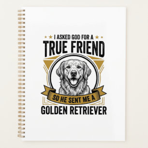 Golden Retriever Vrai Ami Vintage Amateur de Chien