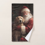 Golden Retriever with Santa Clause Christmas<br><div class="desc">Laissez-vous tenter par l'esprit des vacances grâce à notre design de Noël Père Noël et Chien. C'est l'ajout parfait à votre collection festive !</div>