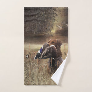Golden Retrievers, chasse canard Tapestry Poster C