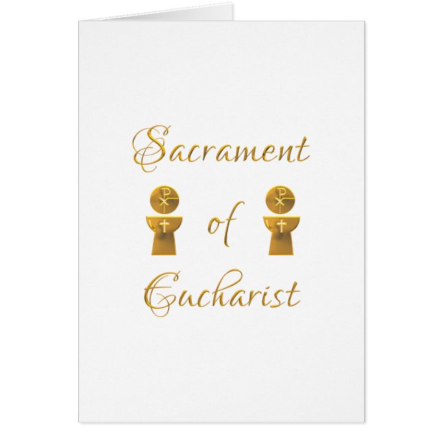 Golden Sacrament of Eucharist Host and Chalice (Devant)