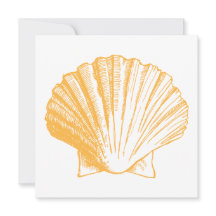 Golden Sand Sea Shell Luau Réception Invitation