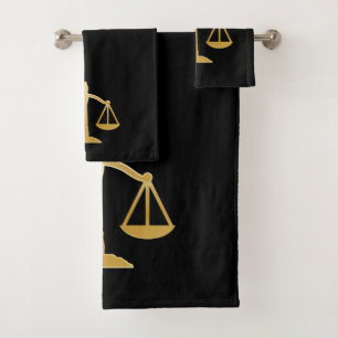Golden Scales of Justice Law Theme