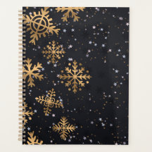 Golden snowflakes