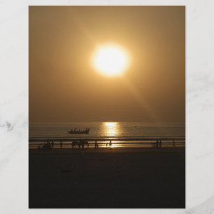 Golden Summer Sunset Réflexion sur la plage